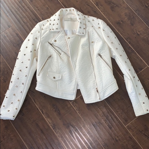 Zara Jackets & Blazers - Zara studded fake leather jacket